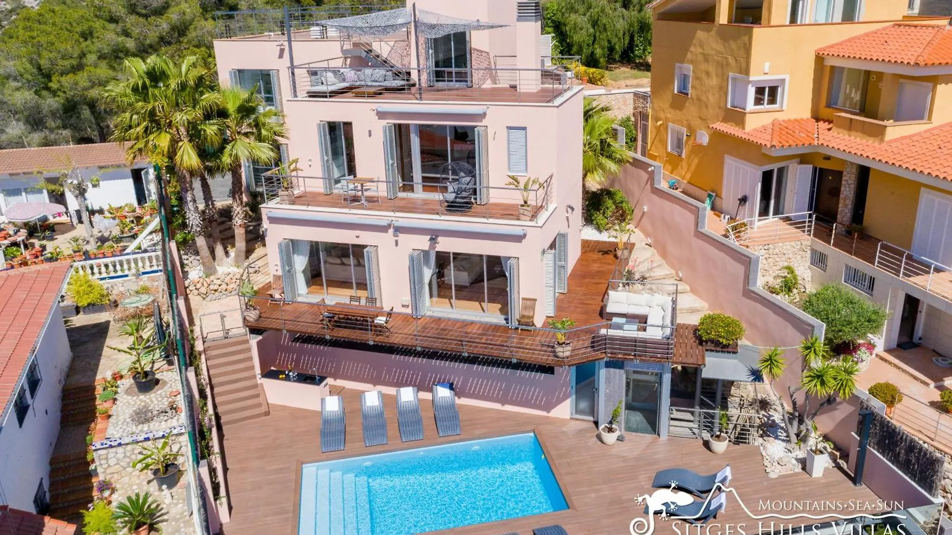Stylish Villa Havana With Sea Views, Private Pool & A/C Sitges 0*,