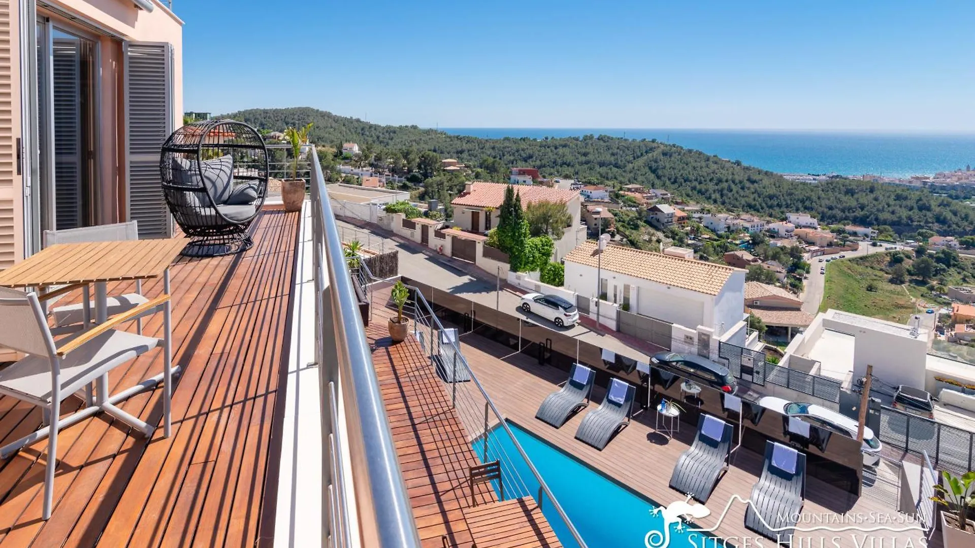 Stylish Villa Havana With Sea Views, Private Pool & A/C Sitges 0*,